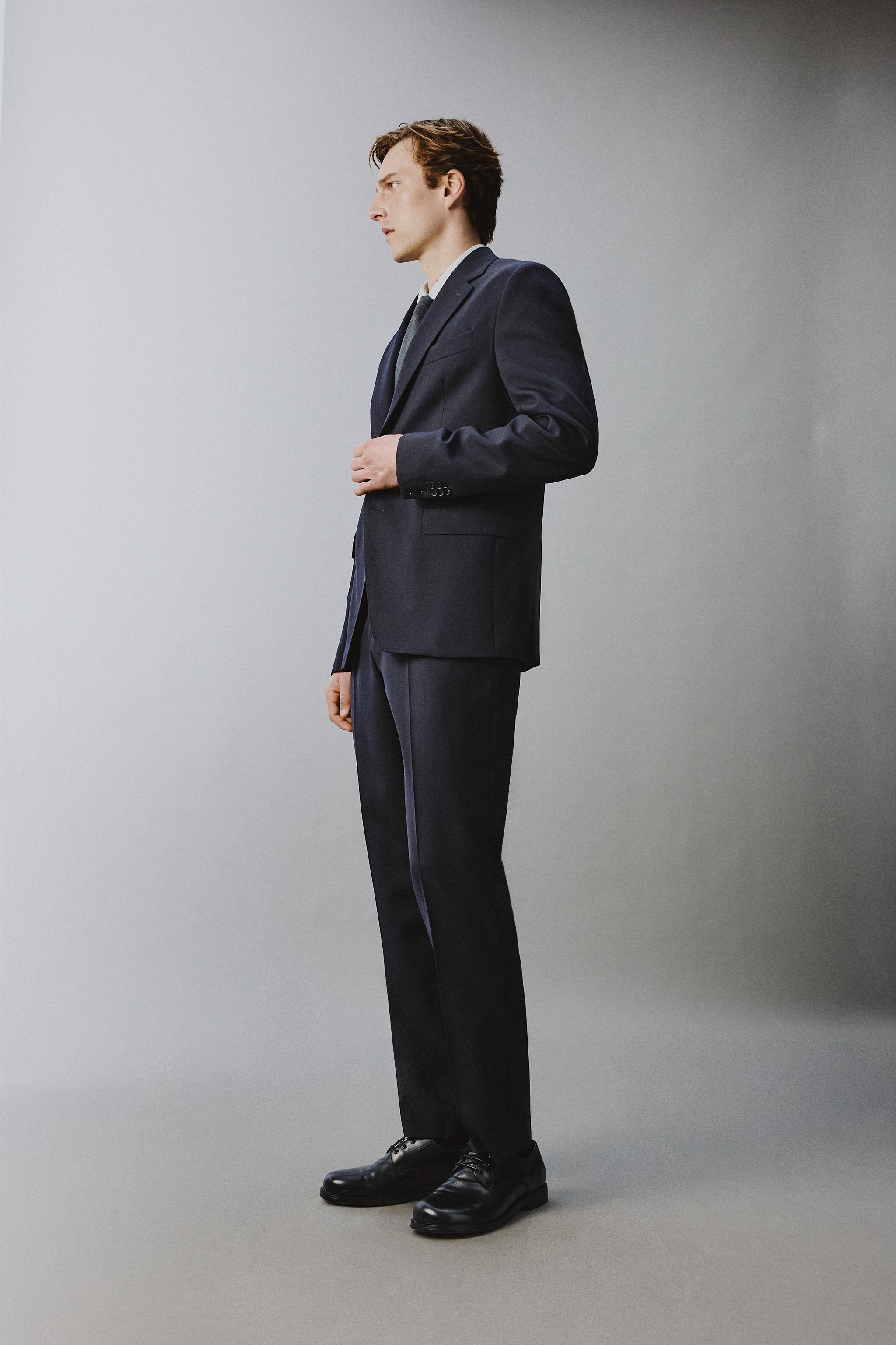 PANTALON DE COSTUME 100% LAINE